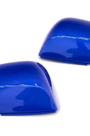 Express Delivery OLM OE Style Mirror Cover with Turn Signal Cutout - World Rally Blue - 2015-2021 Subaru WRX / STI / 2015-2017 Crosstrek