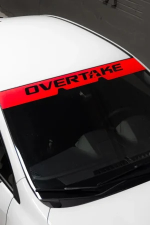 Don’t Miss Out Overtake EyeSight Windshield Banner - Cherry Red - 2022-2025 Subaru WRX