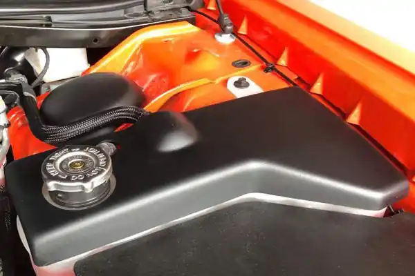 JLT 11-19 Dodge Charger/Challenger Black Textured Coolant Tank Cover Special Discount