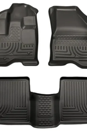 Husky Liners 11-12 Ford Explorer WeatherBeater Combo Black Floor Liners Original