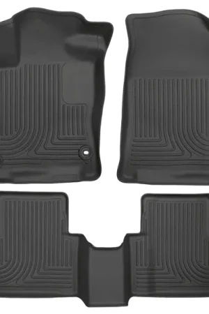 Price Cut Husky Liners 2016 Honda Civic (4DR) WeatherBeater Combo Black Floor Liners