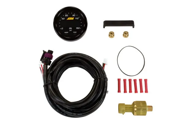 Shop Now AEM X-Series 0-150 Oil Pressure Gauge Kit