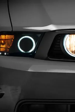 Raxiom 05-12 Ford Mustang GT LED Halo Fog Lights (Smoked) Budget