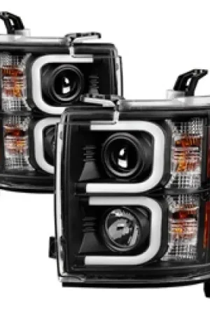 Special Discount Spyder Chevy Silverado 2014-16 2500 HD Projector Headlights Light Bar DRL Blk PRO-YD-CSHD14-LBDRL-BK