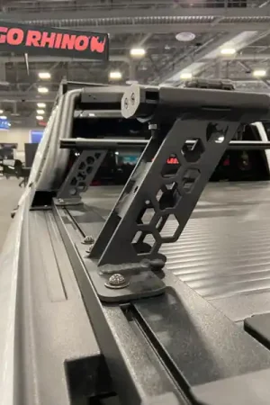 Go Rhino 15-22 Ford F-150 / 07-21 Toy. Tundra XRS Cross Bars Kit - Tex Blk (Attch Tonneau Cvr T-Trk) Warranty Included