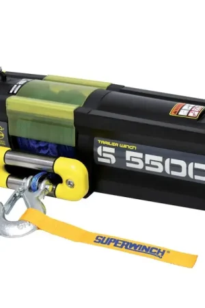 Superwinch 5500 LBS 12V DC 1/4in x 60ft Synthetic Rope S5500 Winch Limited Offer