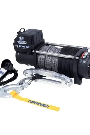 Superwinch 11500 LBS 12V DC 3/8in x 80ft Synthetic Rope Tiger Shark 11500 Winch Hot Deal