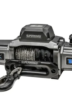 In Demand Superwinch 12000 LBS 12V DC 3/8in x 80ft Synthetic Rope SX 12000SR Winch - Graphite