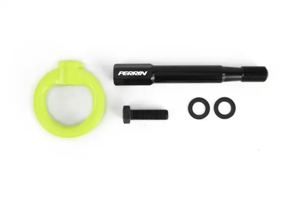 PERRIN 22-25 Subaru WRX / 18-23 Crosstrek Tow Hook Kit (Rear) - Neon Yellow Reduced Price