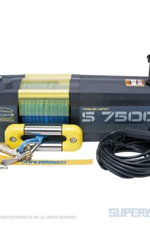 Place Order Superwinch 7500 LBS 12V DC 5/16in x 54ft Synthetic Rope S7500 Winch
