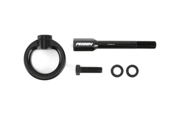 Limited Offer PERRIN 02-07 Subaru WRX/STI Tow Hook Kit (Front) - Flat Black