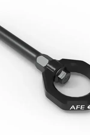 aFe 20-24 Chevrolet Corvette Control Front Tow Hook (Black) Direct From Manufacturer