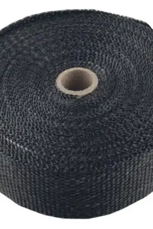 Torque Solution Fiberglass Exhaust Wrap Universal 1inx50ft - Black Affordable
