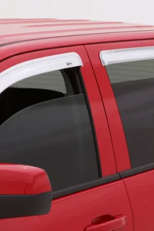 Shop Now AVS 10-17 Chevy Equinox Ventvisor Outside Mount Front & Rear Window Deflectors 4pc - Chrome