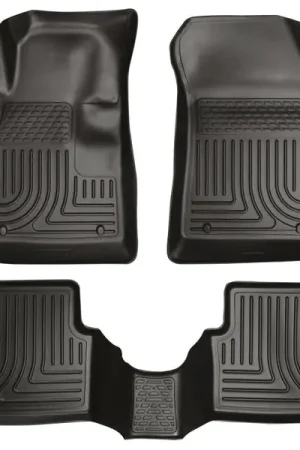 New Release Husky Liners 11-12 Ford Fiesta WeatherBeater Combo Black Floor Liners