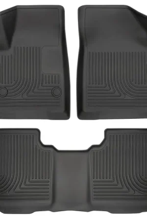Husky Liners Weatherbeater 17-23 Cadillac XT5 / 17-23 GMC Acadia Front & 2nd Seat Floor Liners - Blk Seasonal Sale