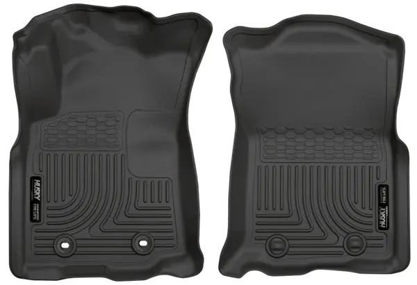 Handmade Husky Liners 2016 Toyota Tacoma w/ Manual Trans WeatherBeater Front Black Floor Liners
