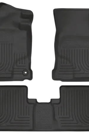 Editor’s Pick Husky Liners 2014 Honda Civic Sedan WeatherBeater Black Front & 2nd Seat Floor Liners