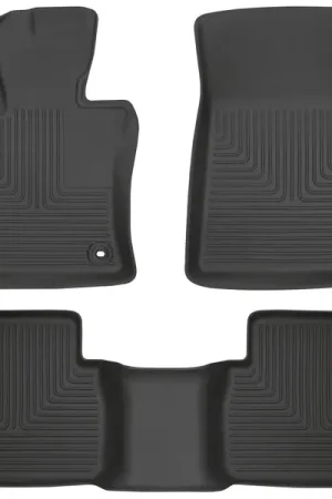 Fast Shipping Husky Liners 2018 Toyota Camry Weatherbeater Black Front & 2nd Seat Floor Liners