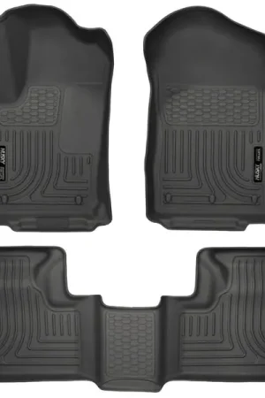 Free Delivery Husky Liners 11-13 Dodge Durango / 11-13 Jeep Grand Cherokee WeatherBeater Combo Black Floor Liners