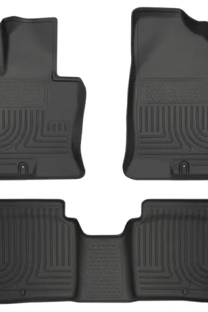 Cheap Husky Liners 11-14 Kia Optima Weatherbeater Black Front & 2nd Seat Floor Liners