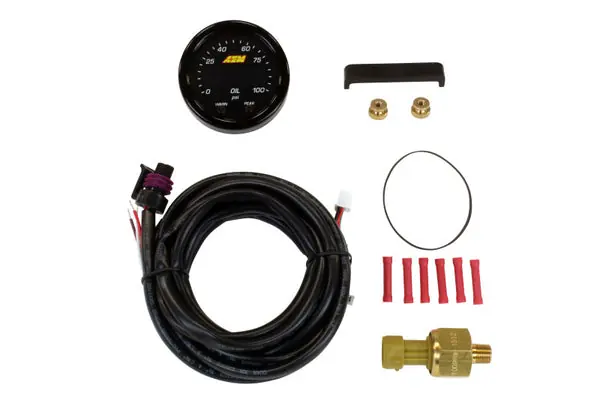 Premium AEM X-Series Pressure 0-100psi Gauge Kit