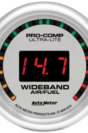 Autometer Ultra-Lite 52mm Digital Wideband Air/Fuel Ratio Street Gauge Same Day Shipping