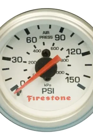 Firestone Replacement Single Pressure Gauge - White Face (For PN 2225 / 2229 / 2196) (WR17609181) Exclusive Offer