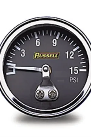 Shop Now Russell Performance 15 psi fuel pressure gauge (Non liquid-filled)