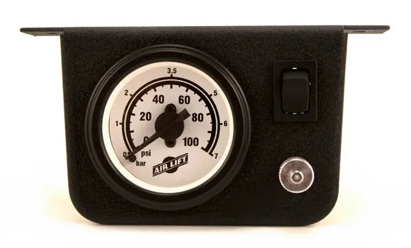 Air Lift Single Needle Gauge W/ 2in Lighted Panel - 100 PSI Buy Online