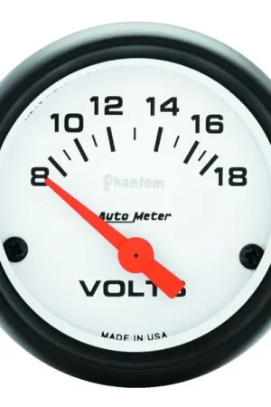 Cheap Autometer Phantom 52mm 8-18V Electronic Voltmeter Gauge