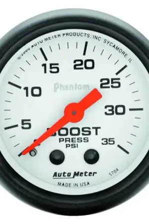 Autometer Phantom 52mm 35 PSI Mechanical Boost Gauge Markdown
