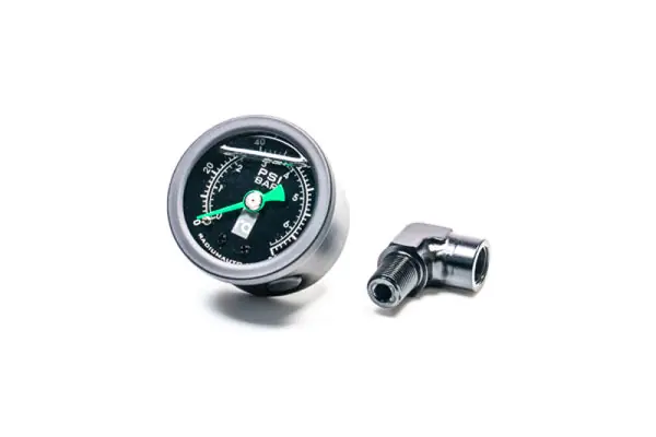 Radium Engineering 0-100 PSI Fuel Pressure Gauge With 90 Degree Adapter Budget