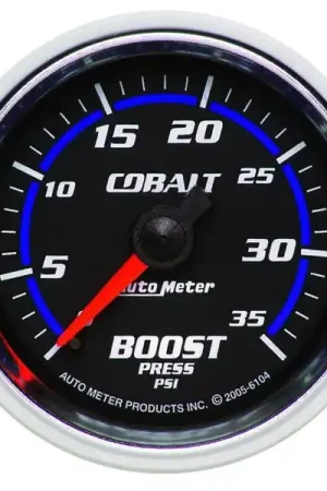Certified Autometer Cobalt 52mm 0-35 psi Mechanical Boost Gauge