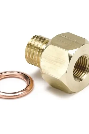 Autometer Metric Electric Temperature or Pressure Adapter - 1/8in NPT to M12x1.5 Authentic