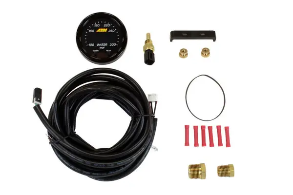 No Minimum Order AEM X-Series Temperature 100-300F Gauge Kit (ONLY Black Bezel and Water Temp. Faceplate)
