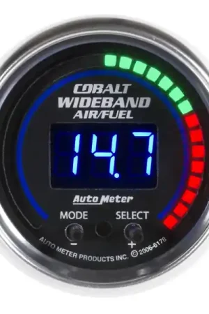 Clearance Autometer Cobalt 52mm Air/Fuel Ratio Pro Plus Digital w/ Peak & Warning Gauge