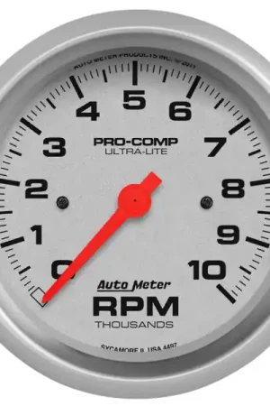 Autometer Ultra-Lite 87.5mm 10K RPM In Dash Tach Hot Picks