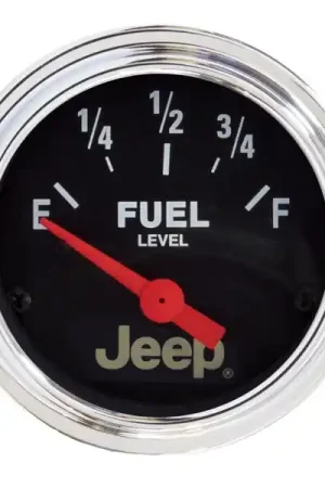 Autometer Jeep 52mm 73 OHMS Empty/8-12 OHMS Full Short Sweep Electronic Fuel Level Gauge Professional Grade