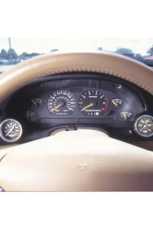 Autometer 94-00 Ford Mustang 52mm Black Dual Instrument Cluster Bezel Viral