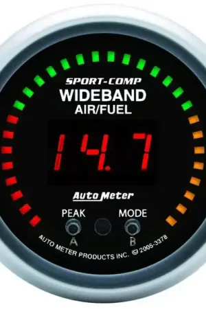 Autometer Sport-Comp 52mm Wideband Air/Fuel Gauge Free Returns