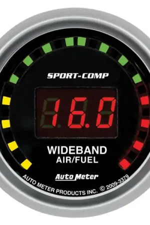 Fast Shipping Autometer Sport-Comp 52mm Digital Wideband Air/Fuel Ratio Street Gauge