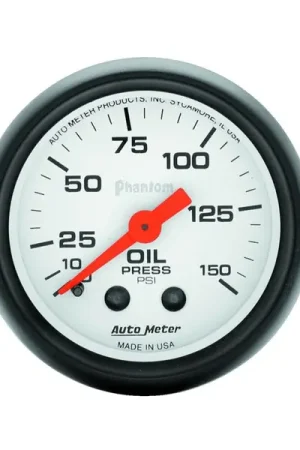 Special Discount Autometer Phantom 52mm 150 PSI Mechanical Oil Pressure Gauge