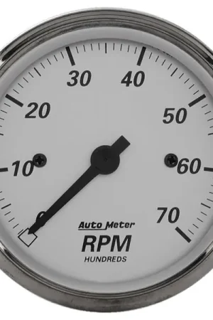 Sale AutoMeter Gauge Tachometer 3-1/8in. 7K RPM In-Dash American Platinum