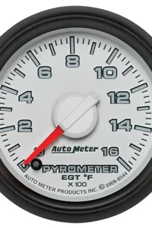 Buy Today Autometer Factory Match 52.4mm Full Sweep Electronic 0-1600 Deg F EGT/Pyrometer Gauge
