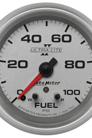 Autometer Ultra-Lite II 2 5/8in 0-100 PSI Full Sweep Electronic Fuel Pressure Gauge Top Pick