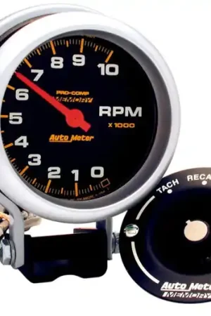 AutoMeter Gauge Tachometer 3-3/4in. 10K RPM Pedestal W/Peak Memory Pro-Comp Instant Buy