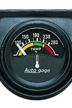 AutoMeter Gauge Console Water Temp 1.5in. 280 Deg. F Elec Blk Dial Blk Bezel Autogage Direct From Factory