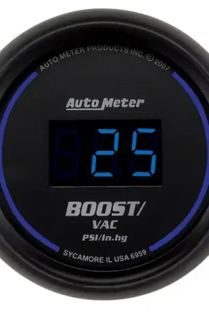Wholesale Autometer Cobalt Digital 52.4mm Black Vacuum/Boost Gauge