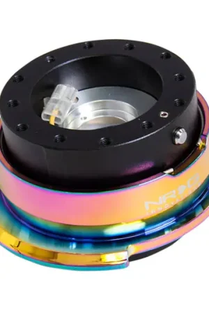 Direct From Factory NRG Quick Release Gen 2.8 - Black Body / Neochrome Ring
